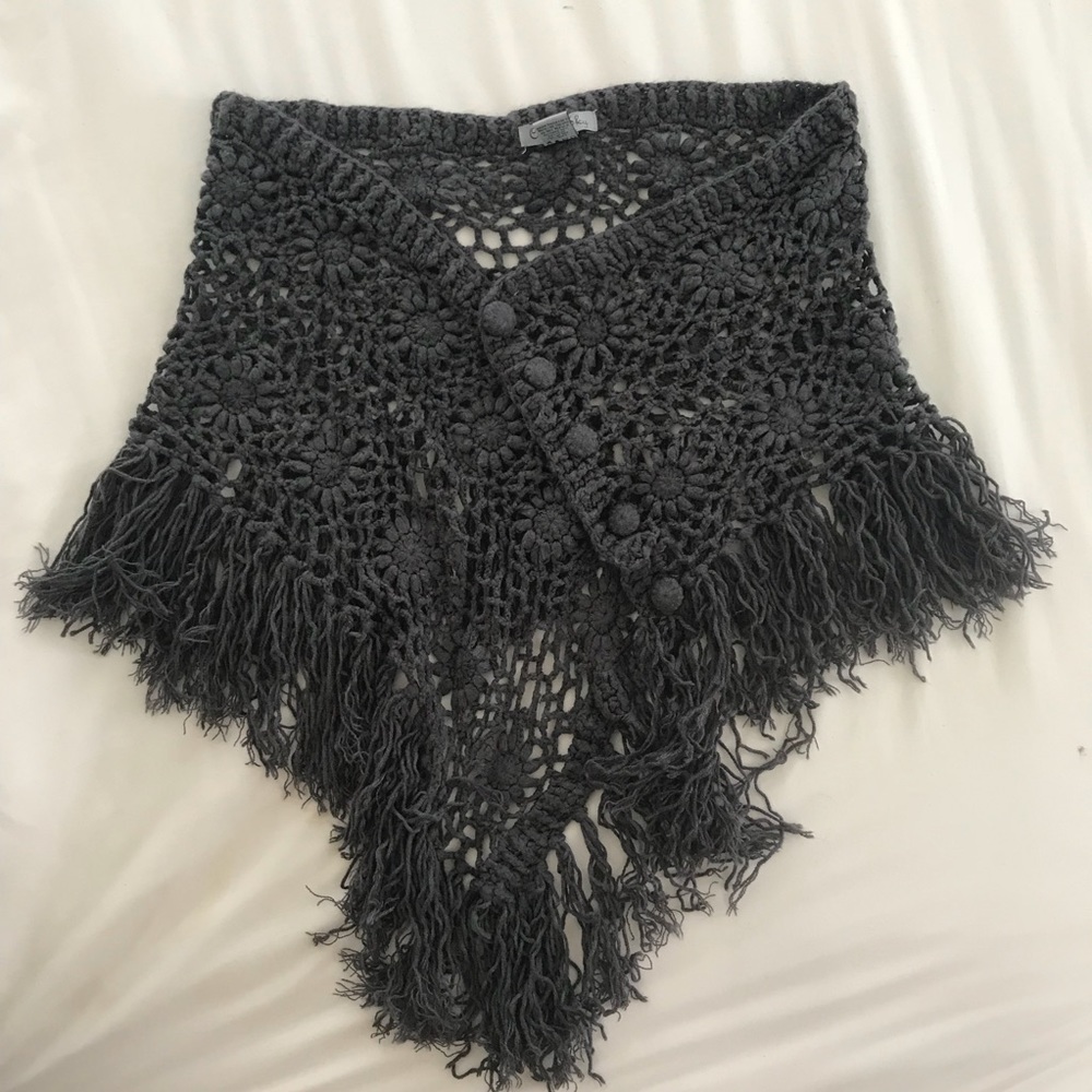 Charcoal Oversized Scarf